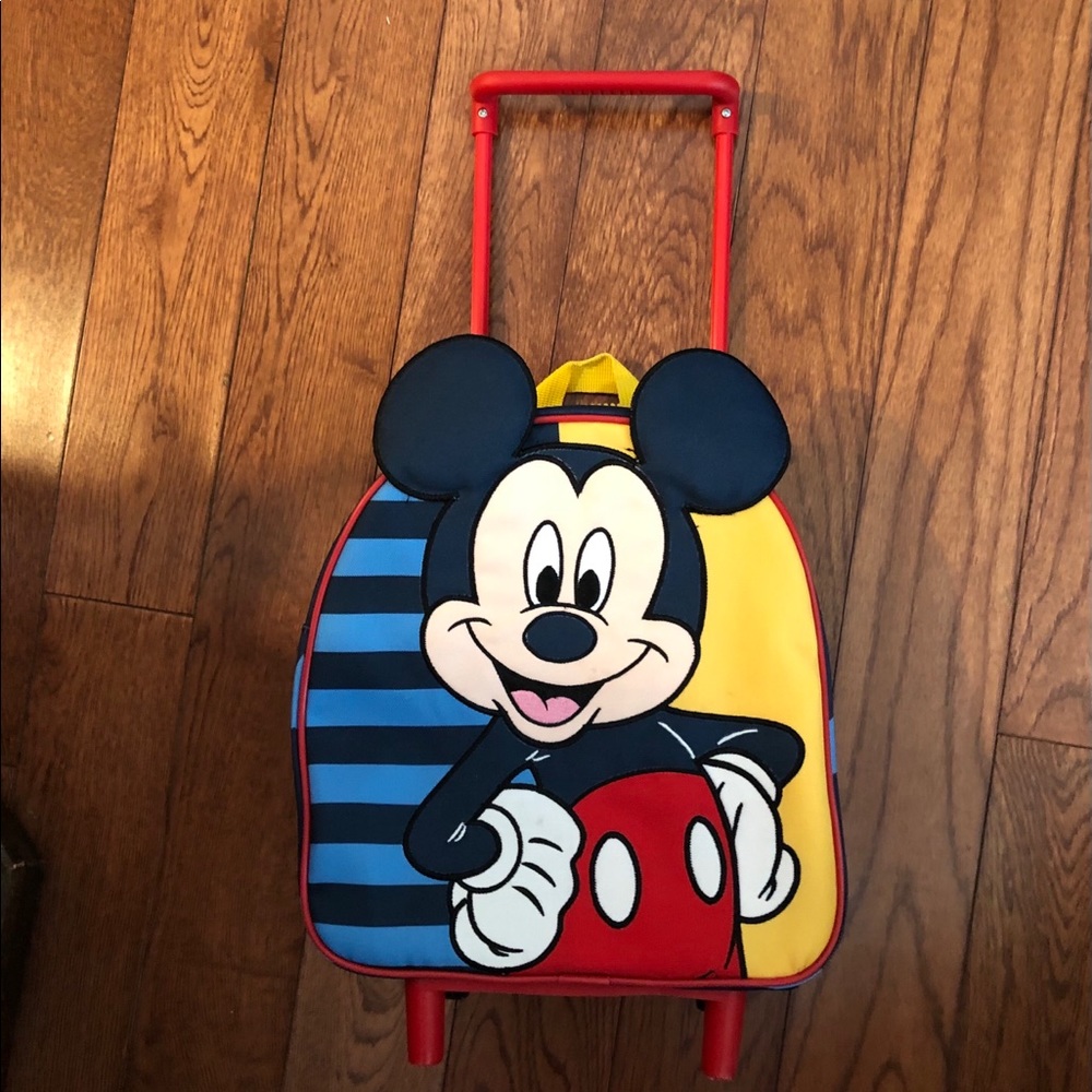 Rolling Mickey Mouse backpack/suitcase